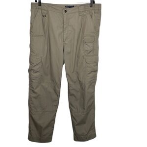 5.11 Tactical Series Tan Taclite Pro Ripstop Cargo Pants Sz 38/36 HEMMED